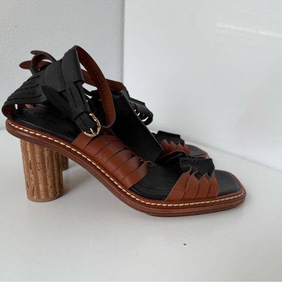 NWT ULLA JOHNSON Madeira Twisted Leather Sandals size 6 - Picture 4 of 6